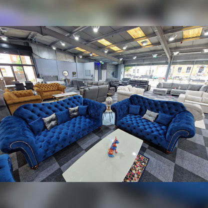 Elegance Chesterfield Sofa 3+2 BLUE () LTD