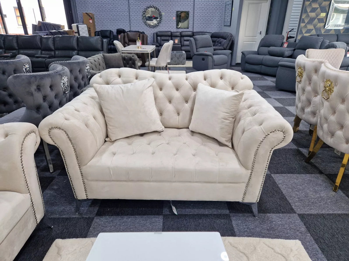 Elegance Chesterfield Sofa 3+2 Cream () LTD