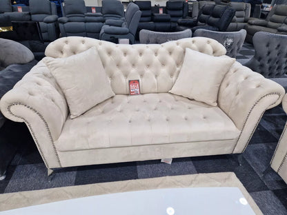 Elegance Chesterfield Sofa 3+2 Cream () LTD