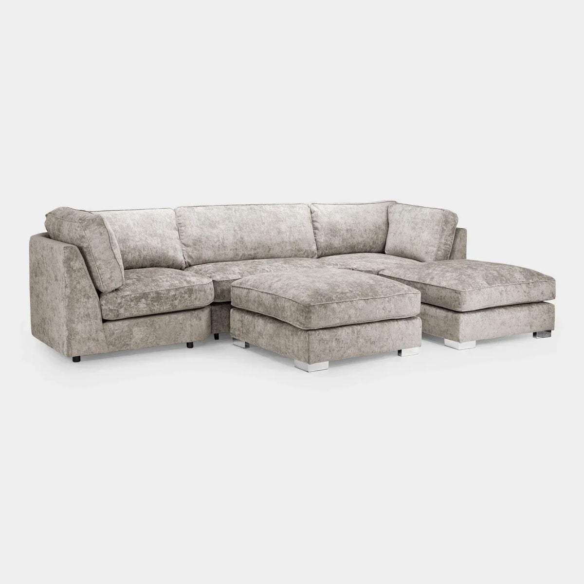 Truffle U Shape Sofa UK – Bishop Large Scatterback Corner Sofa with Deep Seating & Luxury Comfort