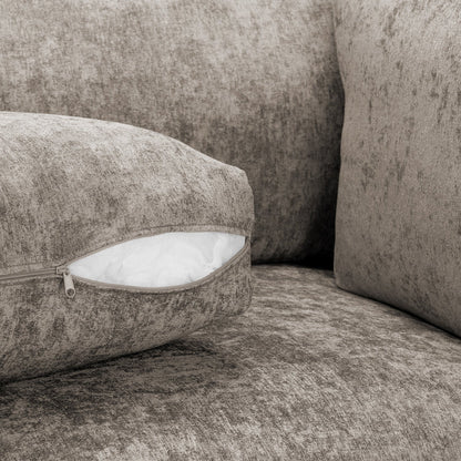 Bishop Scatterback Sofa Truffle U Shape Corner – Luxury Fabric Corner Sofa UK