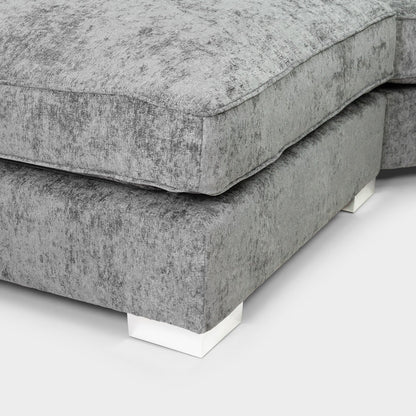 Bishop Platinum U-Shape Corner Sofa UK – Luxury Scatterback Fabric Sofa for Modern Living Rooms