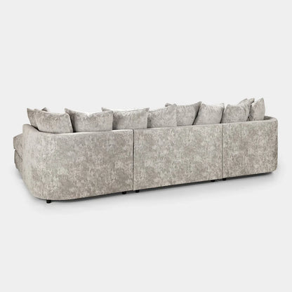 Bishop Scatterback Sofa Truffle U Shape Corner – Luxury Fabric Corner Sofa UK