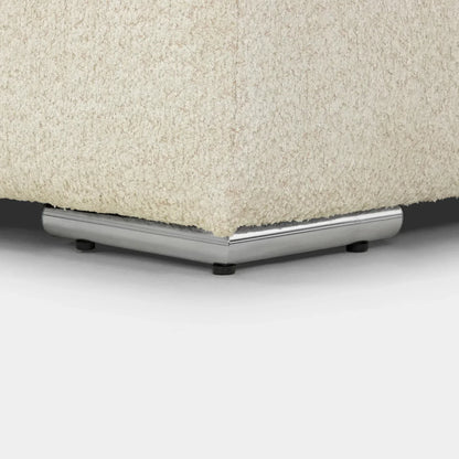 Inga Beige U-Shape Corner Sofa – Modern Fabric Family Sofa for Living Room