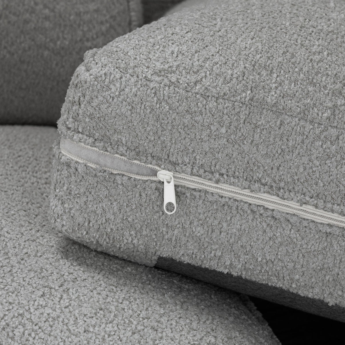 Inga Grey U Shape Corner Sofa UK – Modern Fabric Family Sofa for Contemporary Living Rooms