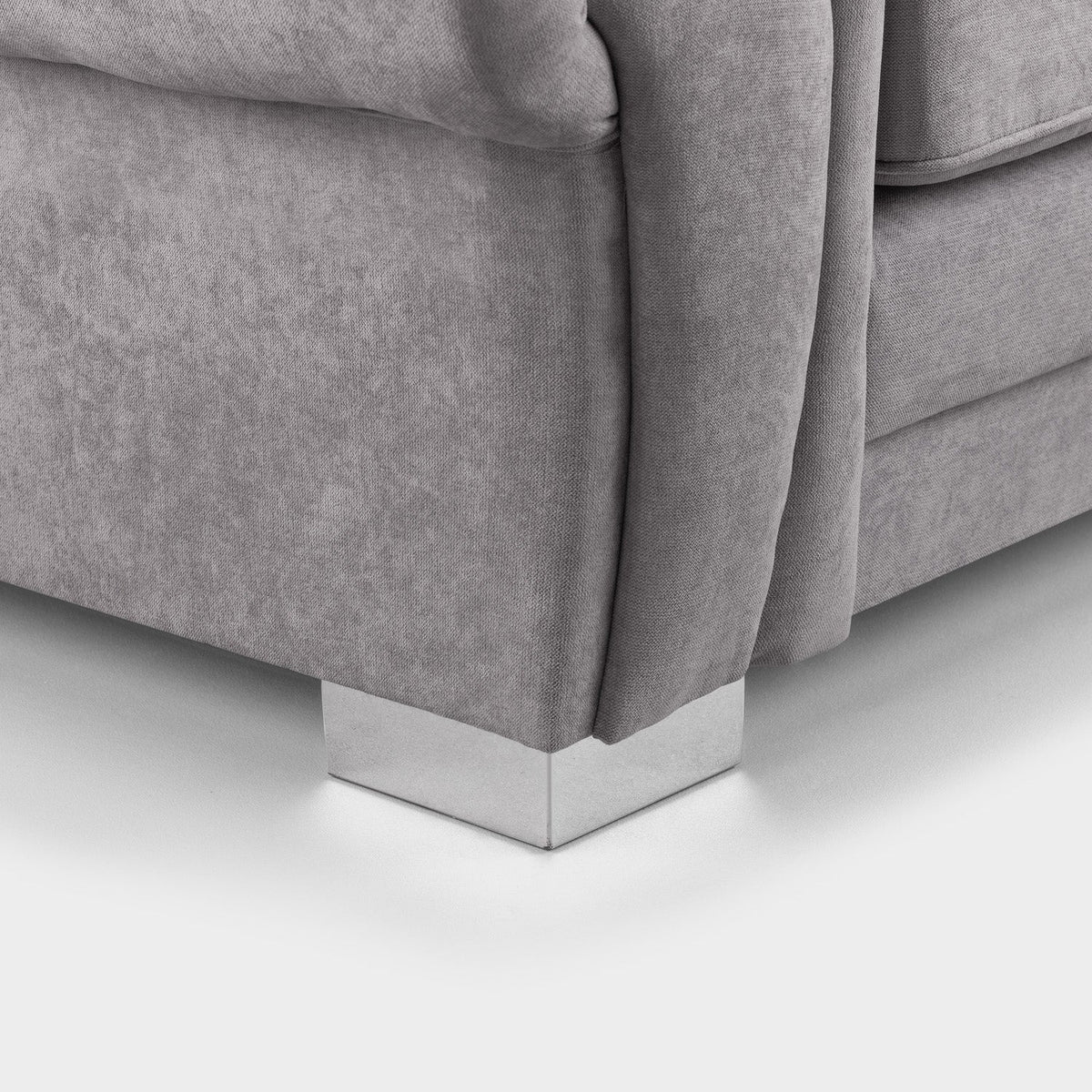 Verona Silver Armchair UK – Luxury Plush Fabric Accent Chair for Modern Living Rooms