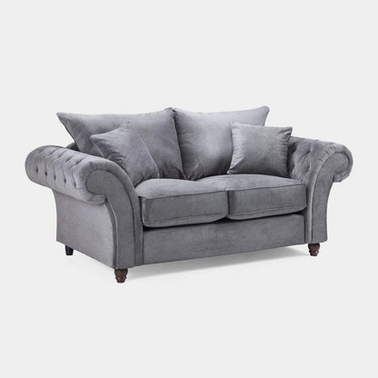 Verona Grey 2 Seater Sofa – Luxury Fabric Sofa for Modern Living Rooms