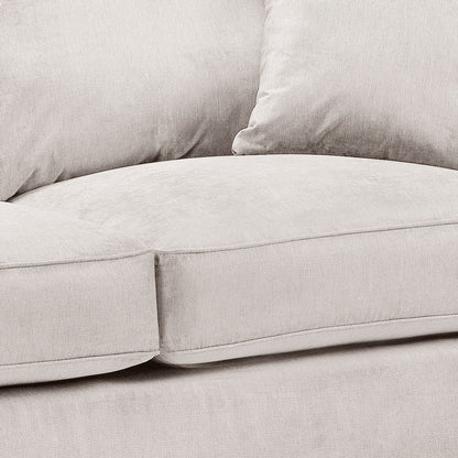 Verona Cream Corner Sofa – Luxury Chesterfield Fabric Corner Sofa UK