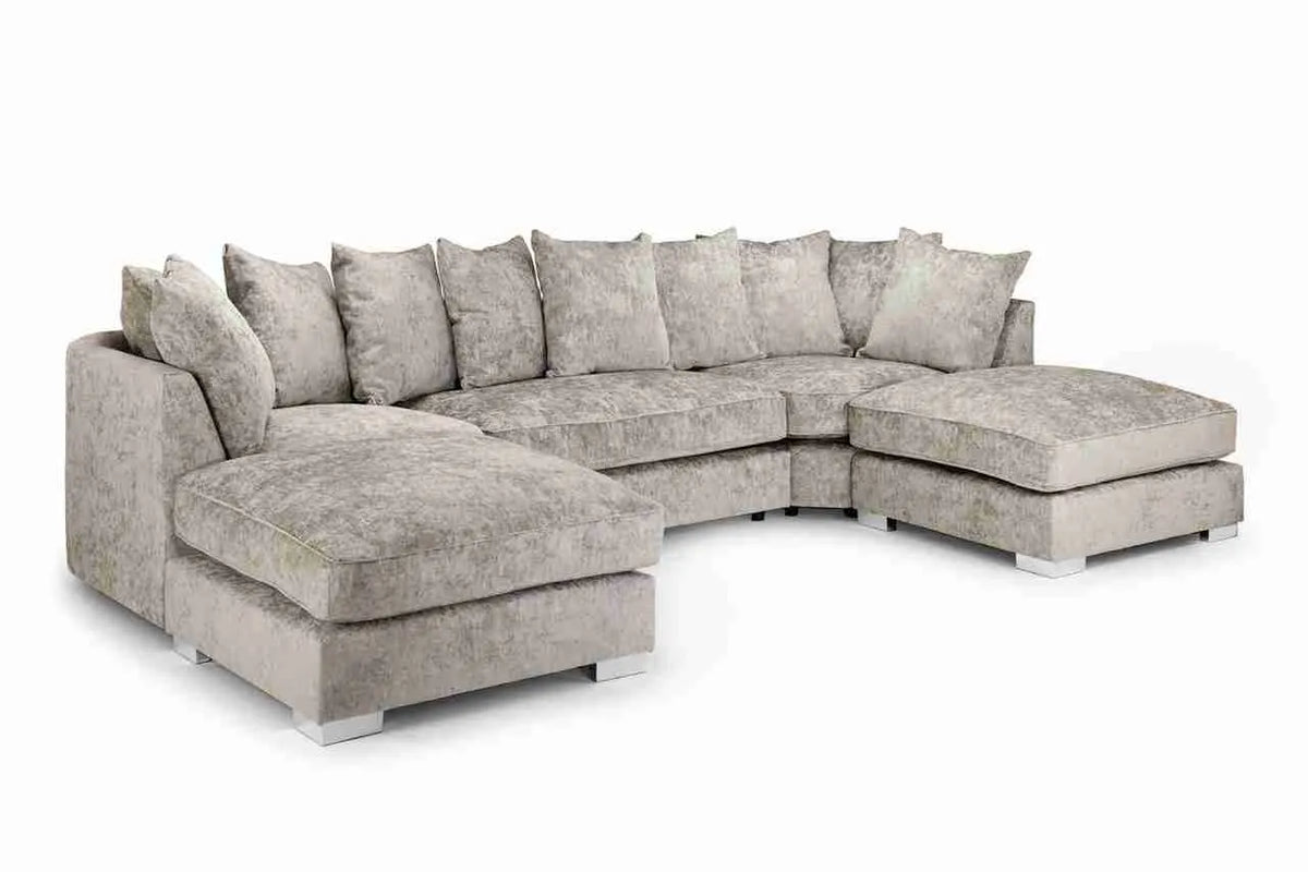 Bishop Truffle Scatterback U Shape Corner Sofa