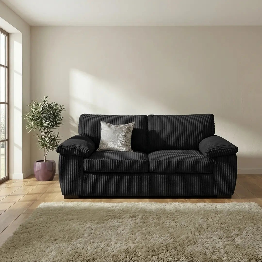 Oxford 3+2 Sofa Set in Grey Jumbo Cord
