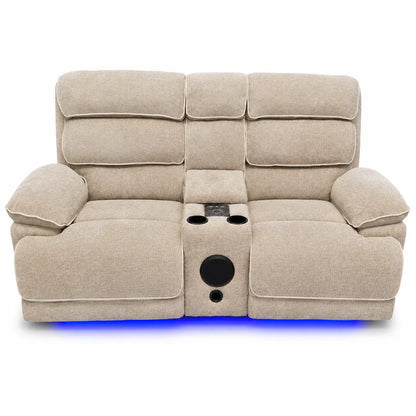 LAKELYN MUSIC 3 + 2 ELECTRIC RECLINER SOFA SET USB-C
