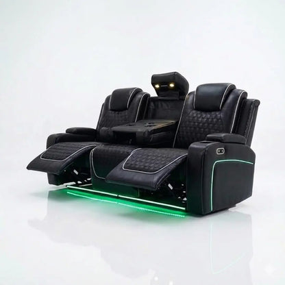 Malaga 3 + 2 (Music) Electrical Recliner Sofa Set ( Grey or Black)
