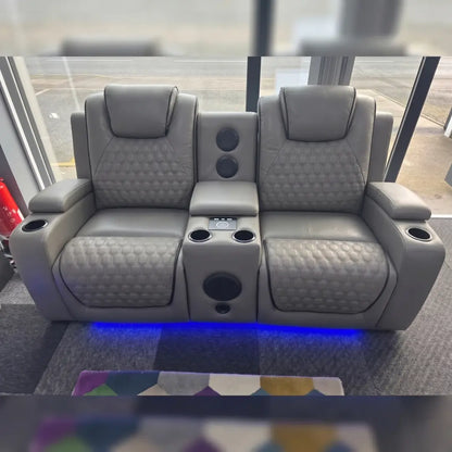 Malaga 3 + 2 (Music) Electrical Recliner Sofa Set ( Grey or Black)