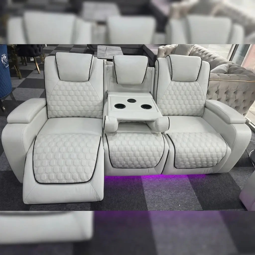 Malaga 3 + 2 (Music) Electrical Recliner Sofa Set ( Grey or Black)