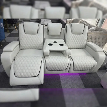 Malaga 3 + 2 (Music) Electrical Recliner Sofa Set ( Grey or Black)
