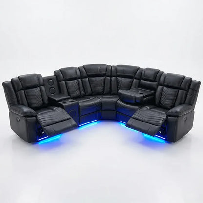 Michigan Leather Electric Recliner Sofa, Corner Sofa, 3+2 Seater Sofa