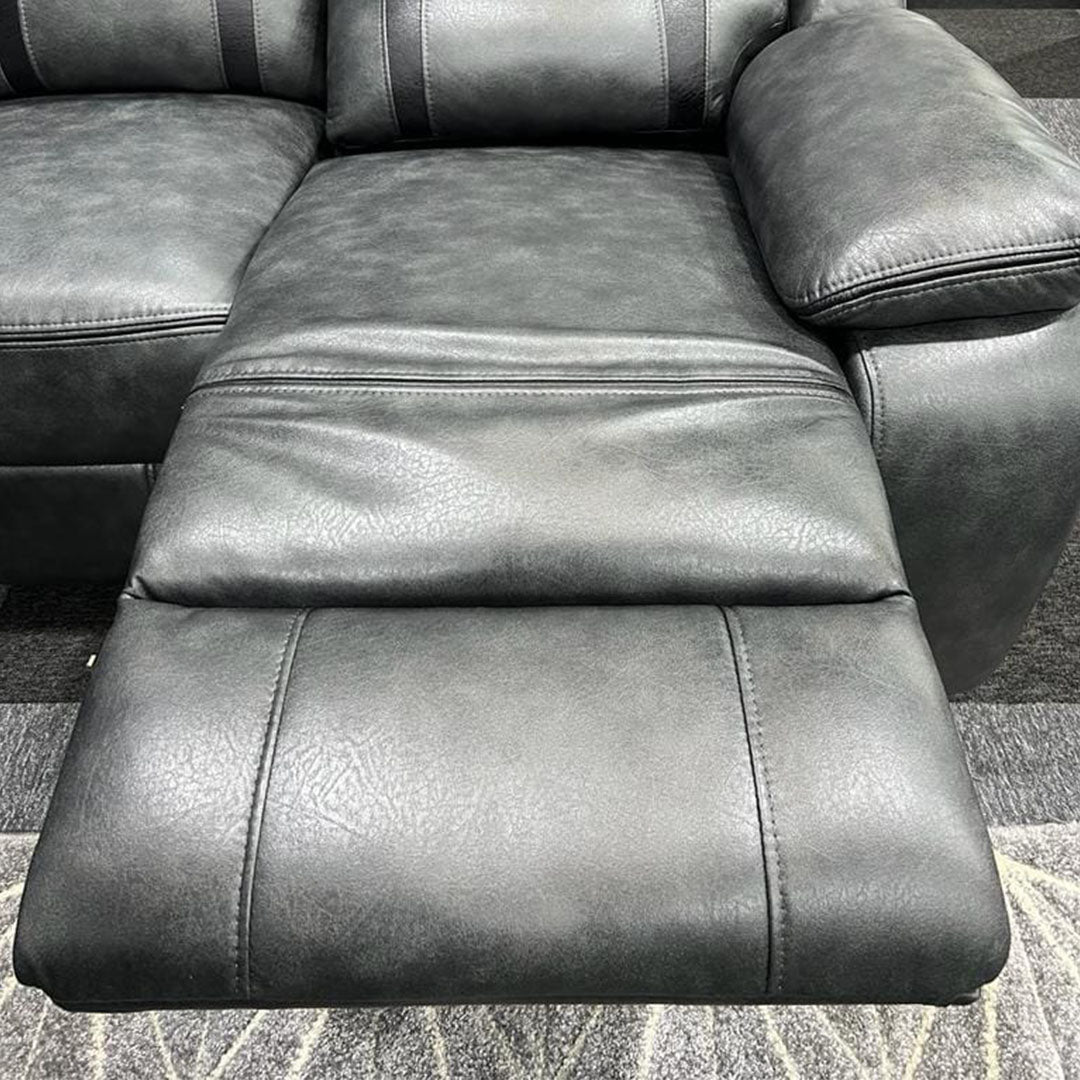 Nova Electric Recliner Leather Corner Sofa