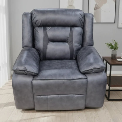 Nova Leather Electric Recliner Arm Chair Grey () LTD