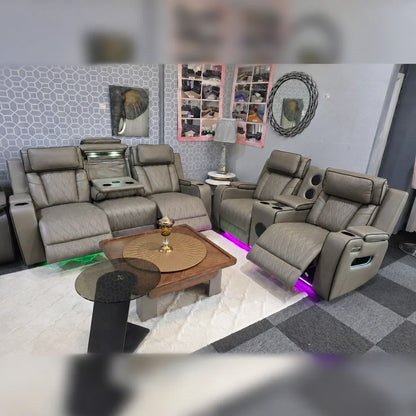 Osman Smart Leather Electric Recliner Sofa Set 3+2