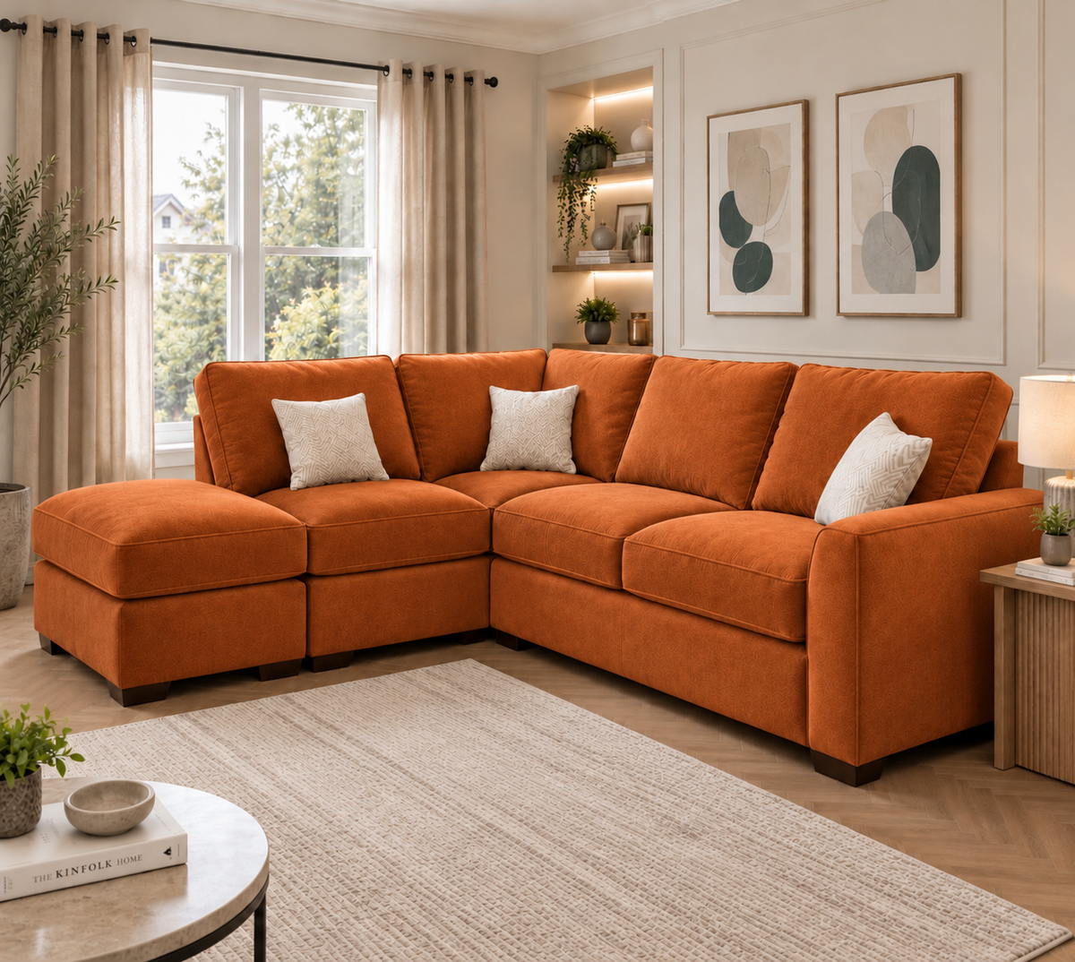 Premium Corner Sofa with Footstool – Only £399