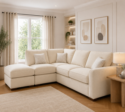 Premium Corner Sofa with Footstool – Only £399