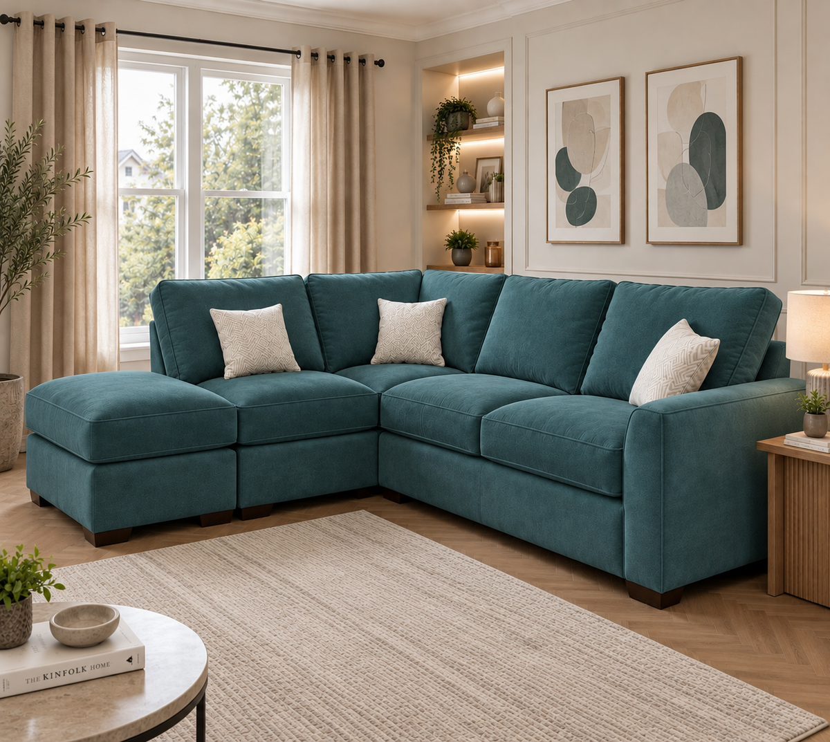 Premium Corner Sofa with Footstool – Only £399