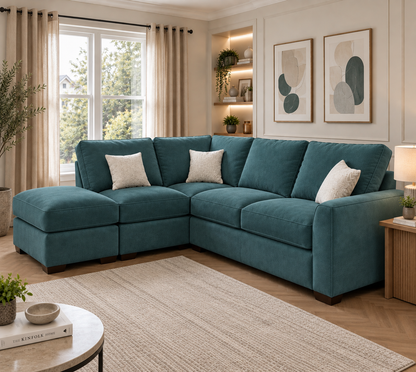 Premium Corner Sofa with Footstool – Only £399