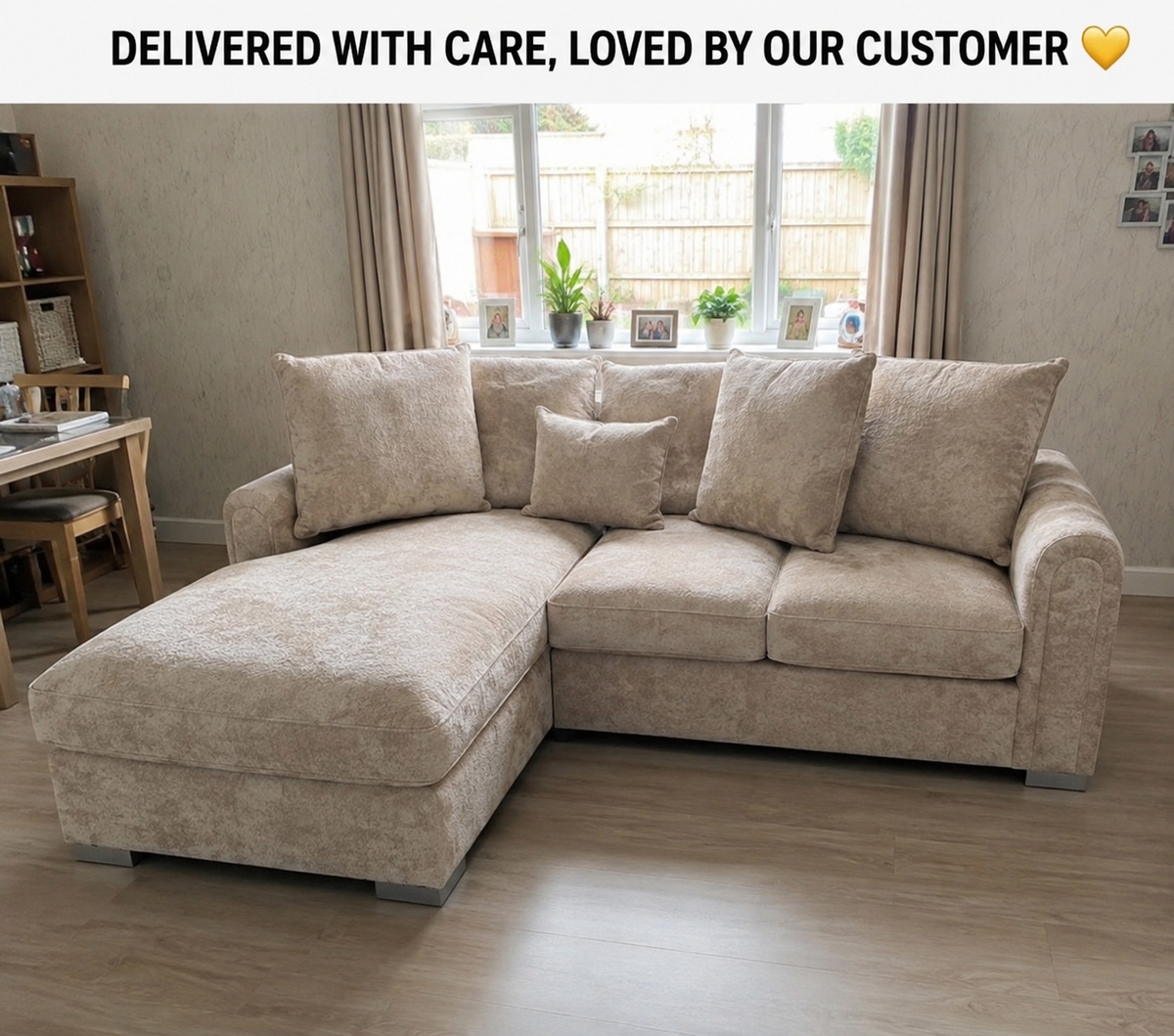 Premium Corner Sofa with Footstool – Only £399