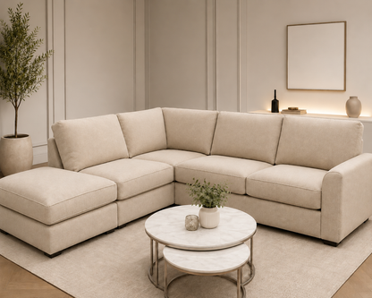 Premium Corner Sofa with Footstool – Only £399