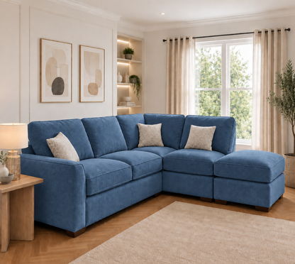 Premium Corner Sofa with Footstool – Only £399