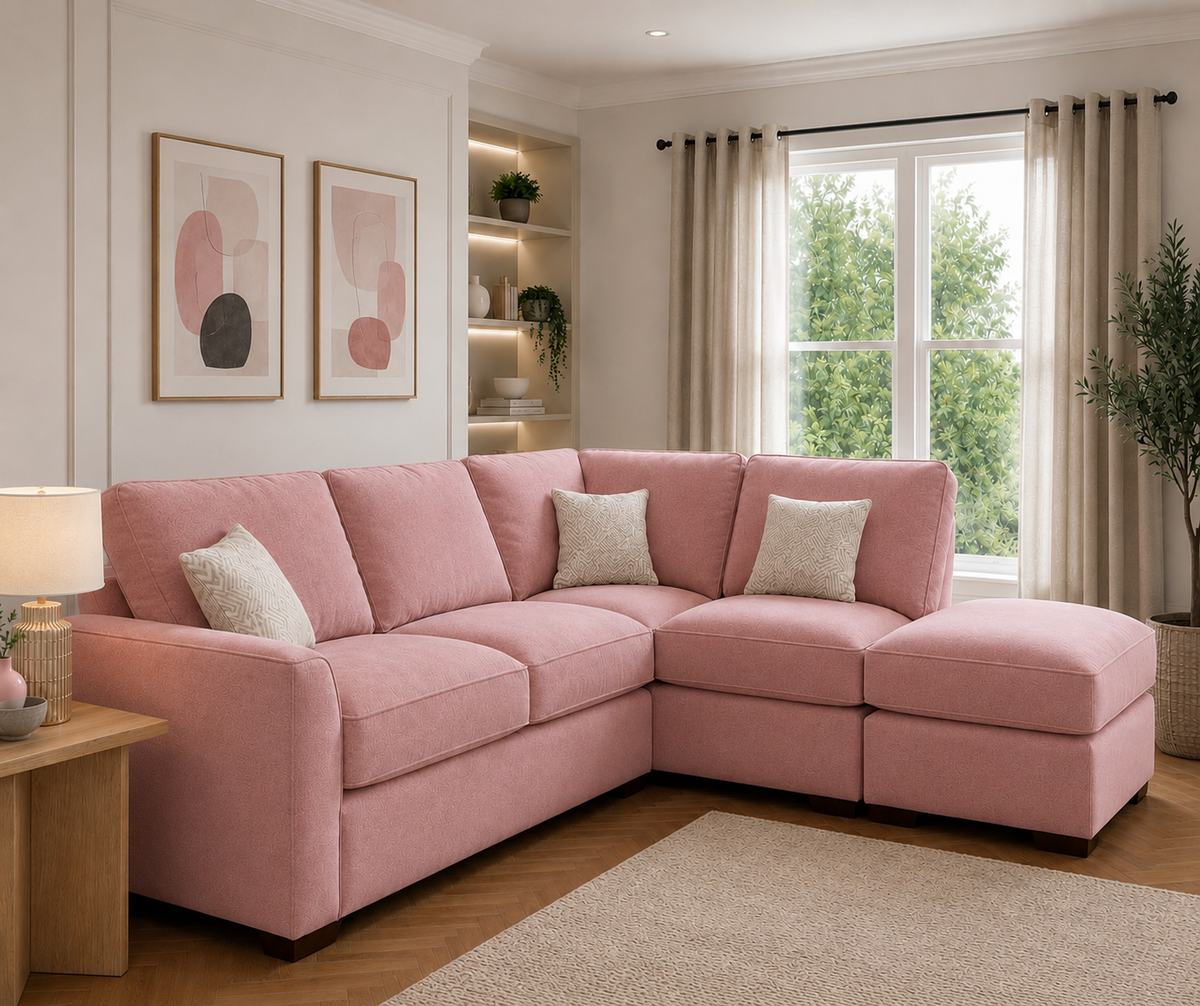 Premium Corner Sofa with Footstool – Only £399