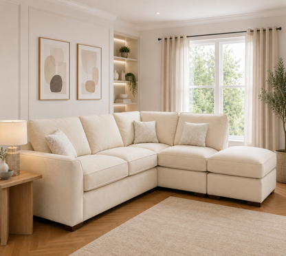 Premium Corner Sofa with Footstool – Only £399