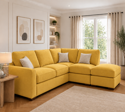 Premium Corner Sofa with Footstool – Only £399
