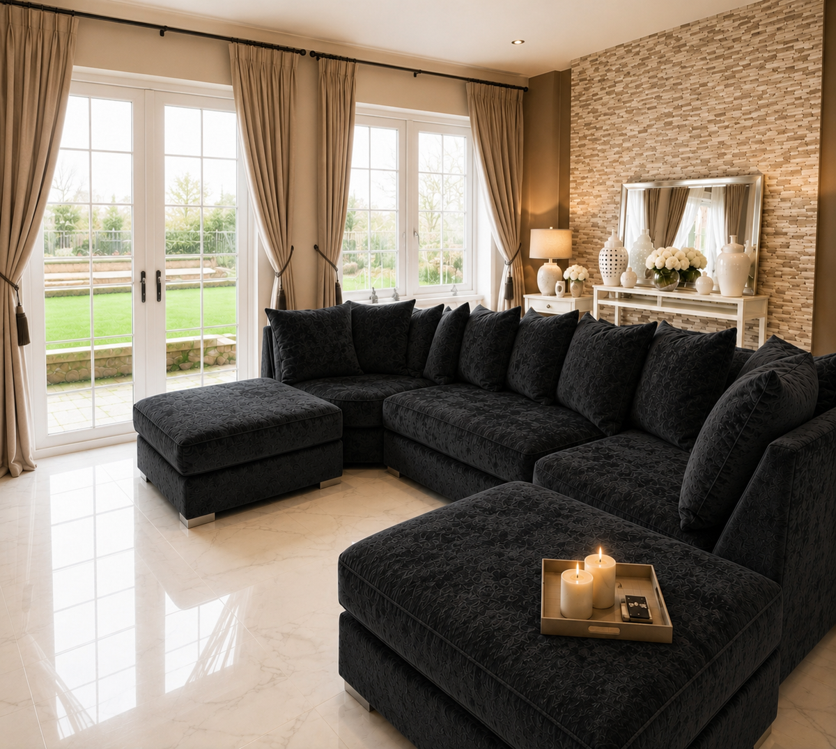 Luxury U-Shape Sofa – Premium Modular Corner Sofa with Deep Seating