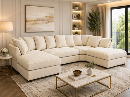 Luxury U-Shape Sofa – Premium Modular Corner Sofa with Deep Seating