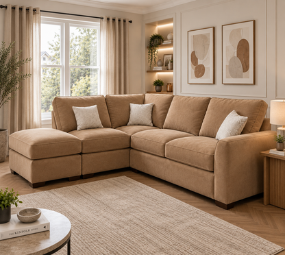Premium Corner Sofa with Footstool – Only £399