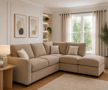 Premium Corner Sofa with Footstool – Only £399