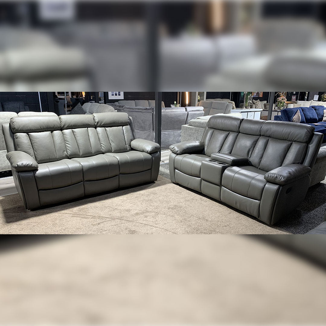 Vancouver Leather Recliner Sofa 3+2 Seater