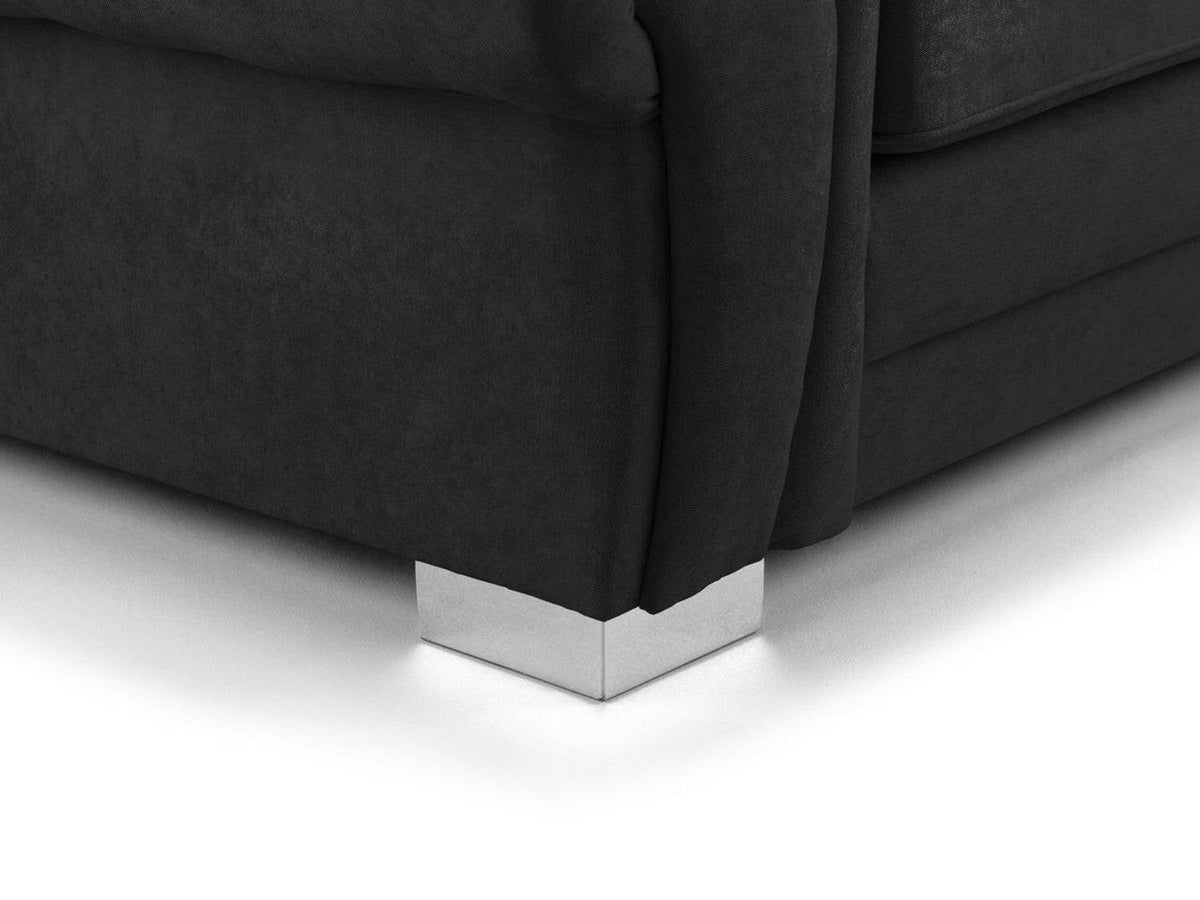 Verona sofa 3+2 Seater Scatter Back Black